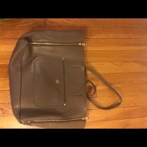 Brown tote bag - banana republic adjustable width